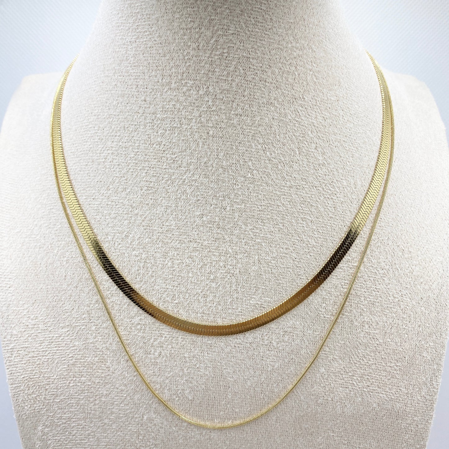 Double Layered Snake Chain Necklace