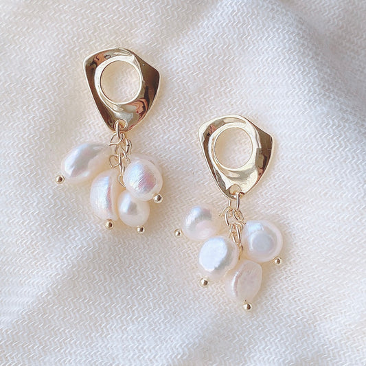 Drop Freshwater Pearls Earrings